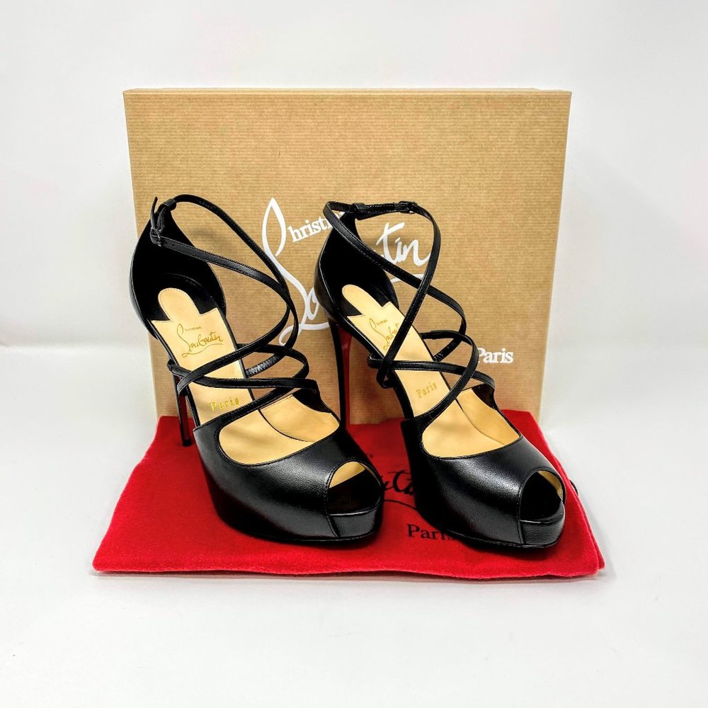 CHRISTIAN LOUBOUTIN Holly Alta Peep Toe Platform